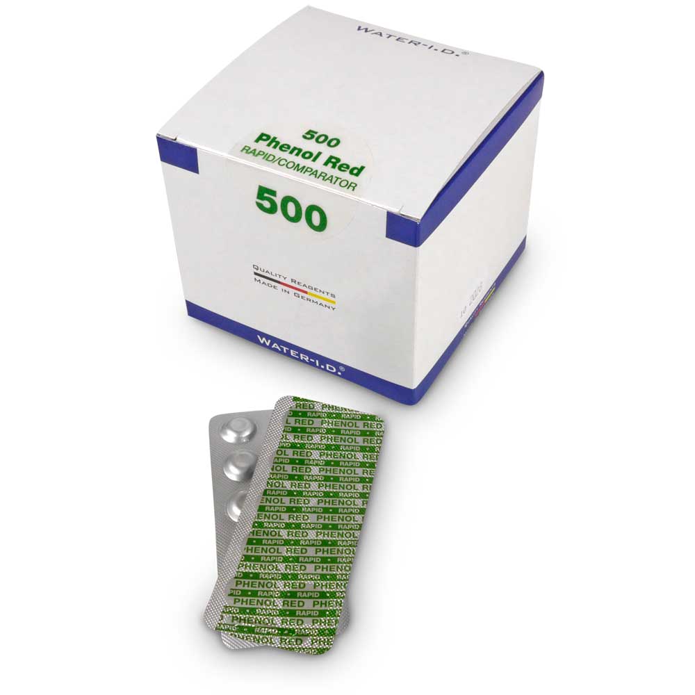 500 Stk. Phenol Red Rapid Tabletten für Pooltester pH (1 Karton)