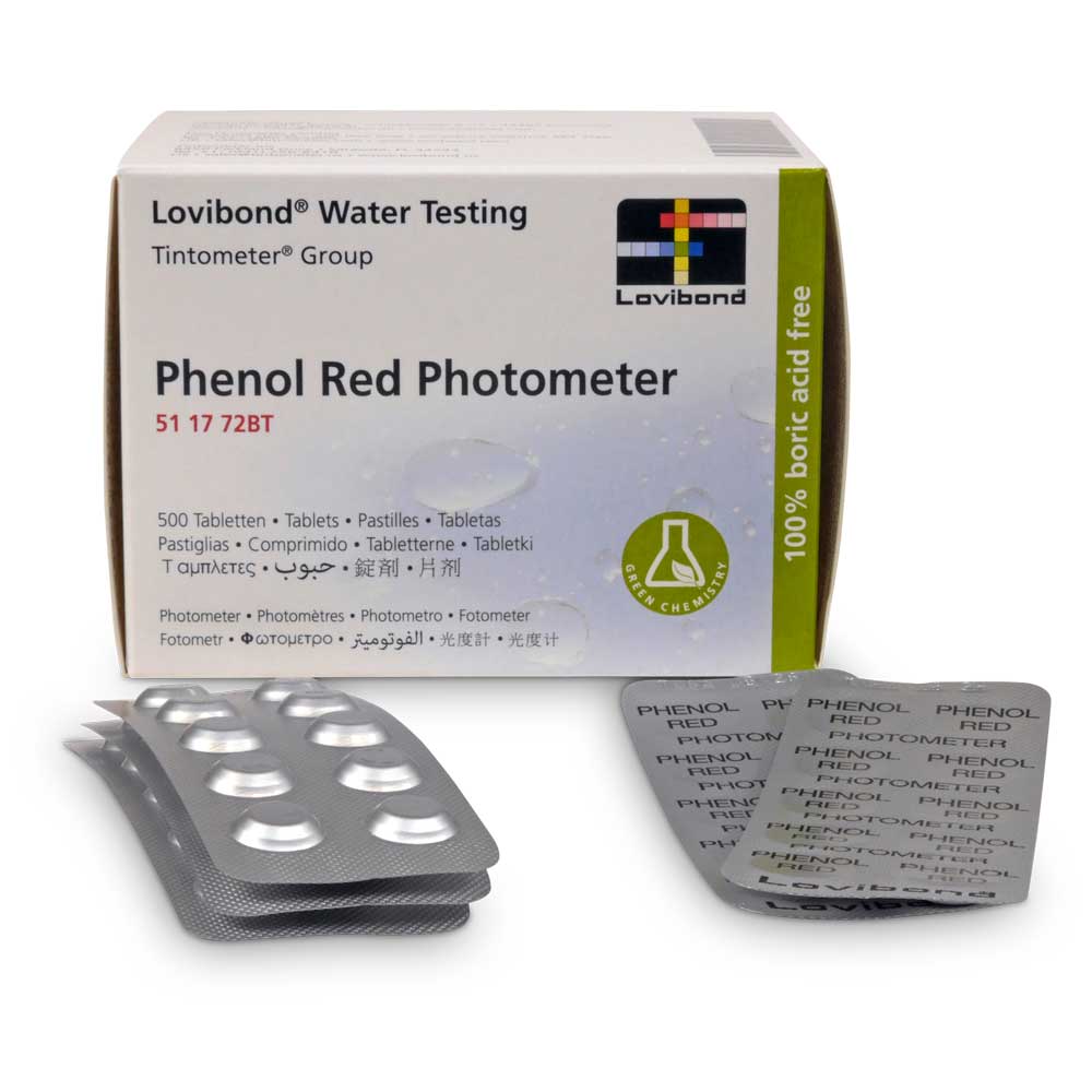 Phenol Red Photometer 500 Tabletten (50 Streifen)